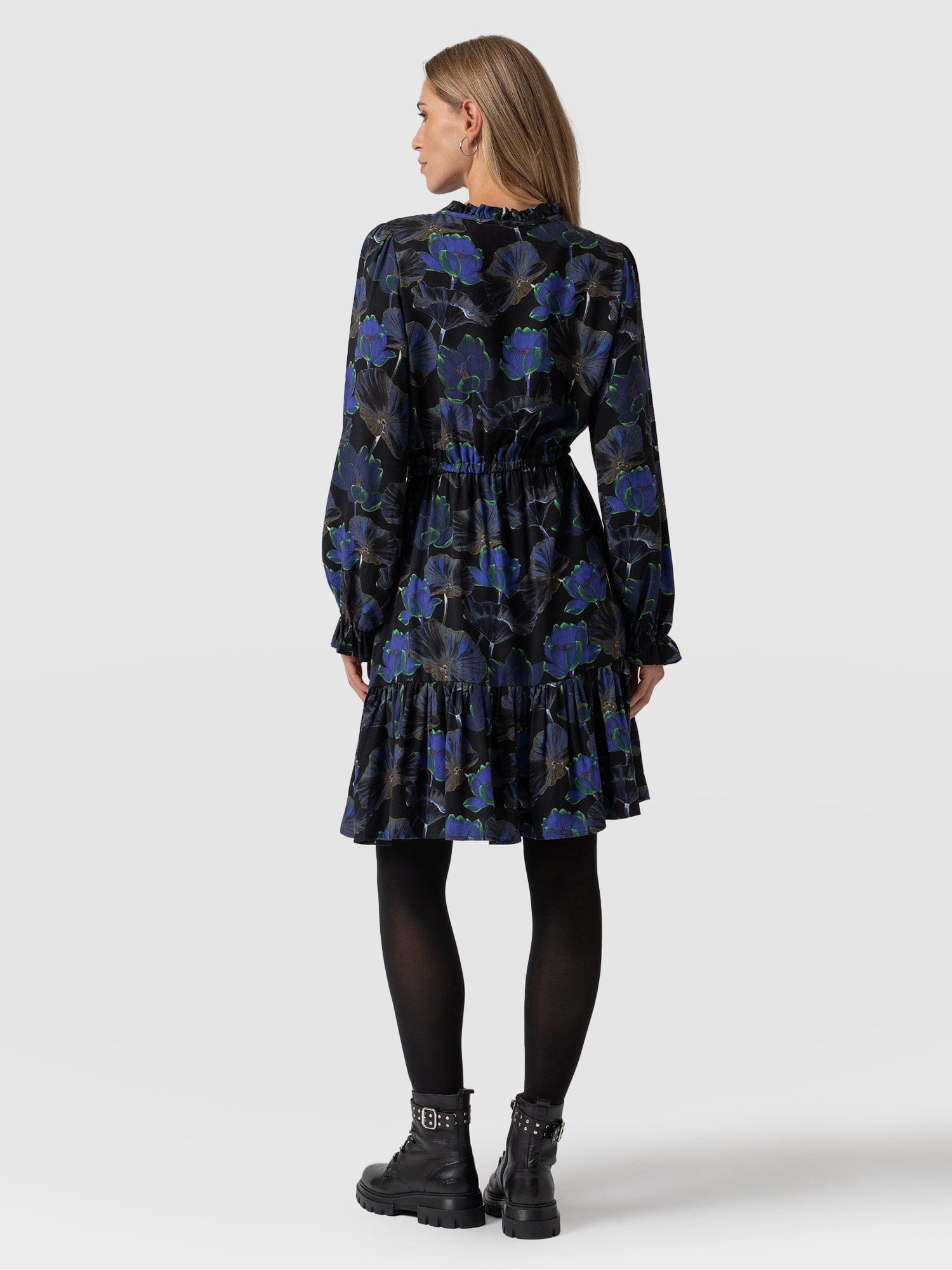 Alara Mini Dress Blue Flora - Women's Dresses | Saint + Sofia® EU